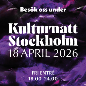 KULTURNATT STOCKHOLM den 18 april kl 18.00–24.00