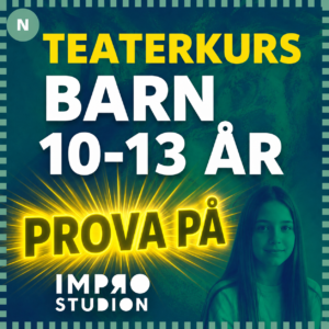 Prova på teater Barn 10-13 år söndag 30 augusti kl 11